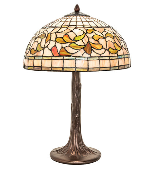 23" High Tiffany Turning Leaf Table Lamp