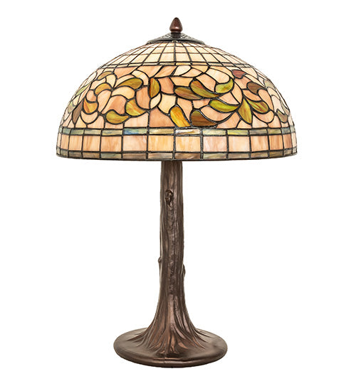 23" High Tiffany Turning Leaf Table Lamp