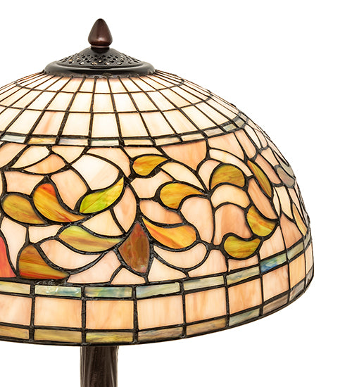 23" High Tiffany Turning Leaf Table Lamp