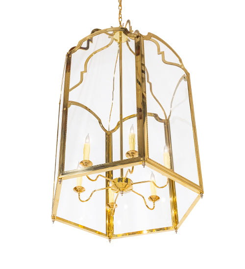 36" Wide Ouro 6 Light Pendant