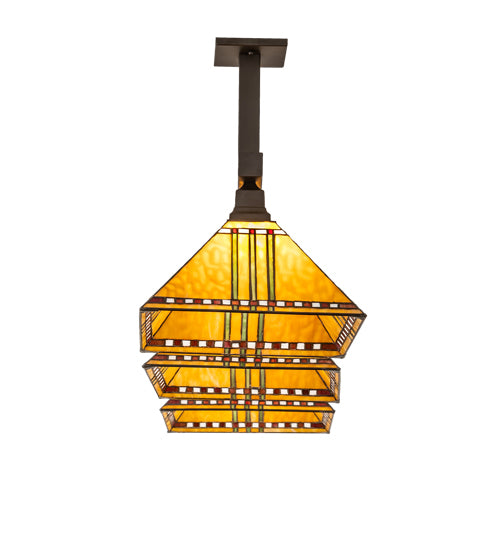 48" Long Prairie Corn 3 Light Island Pendant