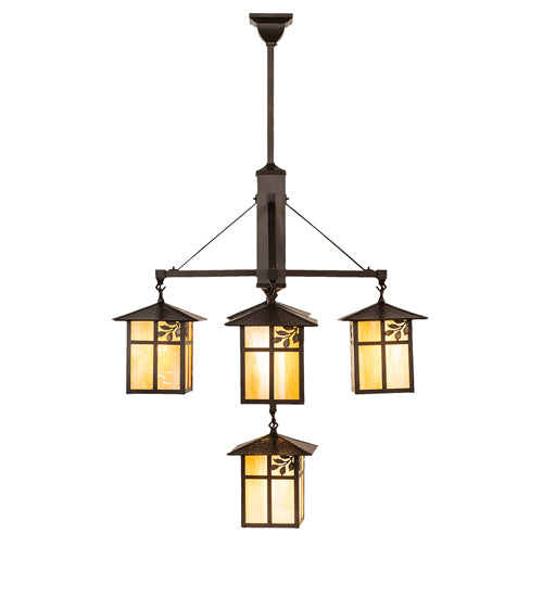 32" Wide Seneca Sprig 5 Light Chandelier