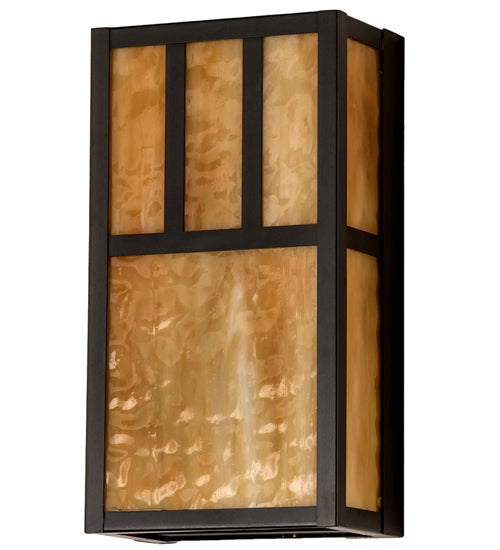 6.5" Wide Hyde Park Double Bar Mission Wall Sconce