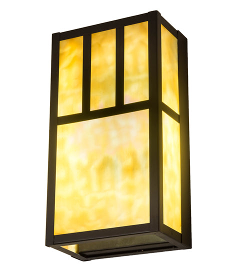 6.5" Wide Hyde Park Double Bar Mission Wall Sconce