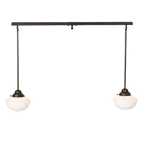 43" Long Revival Schoolhouse 2 Light Pendant