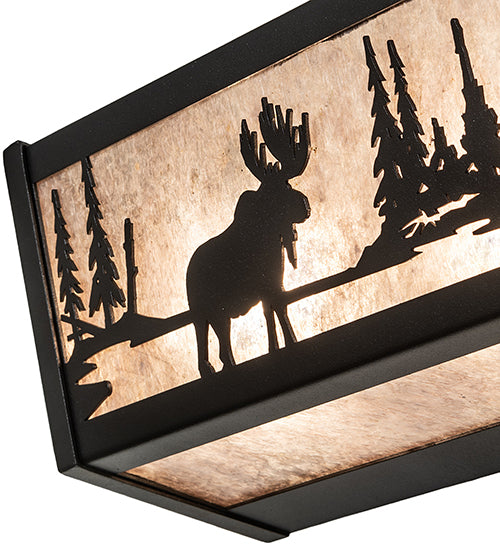 24" Wide Moose At Lake Vanity Light