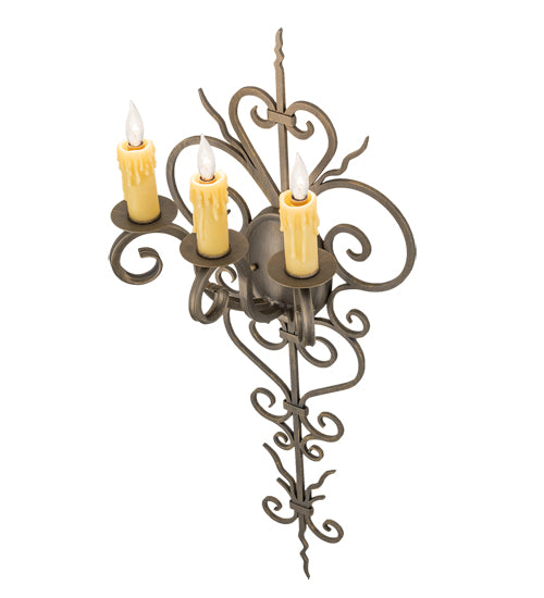 14" Wide Kenna 3 Light Wall Sconce