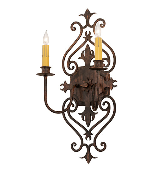 11" Wide Louisa 2 Light Wall Sconce