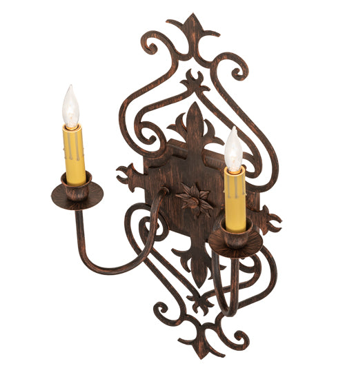 11" Wide Louisa 2 Light Wall Sconce