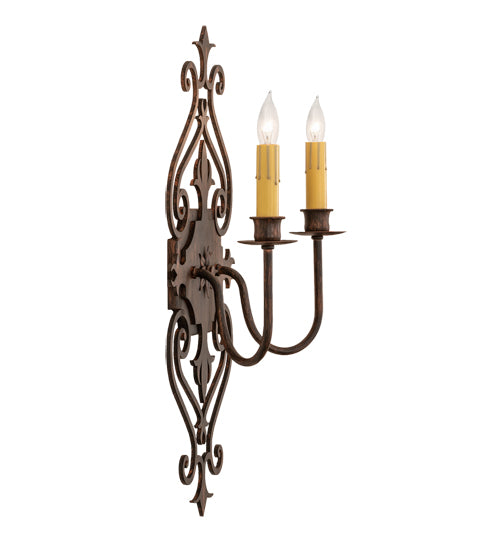 11" Wide Louisa 2 Light Wall Sconce