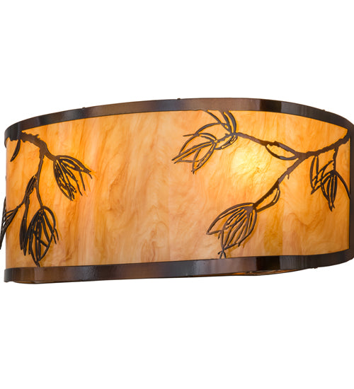 20" Wide Stoneycreek Mountain Pine Wall Sconce