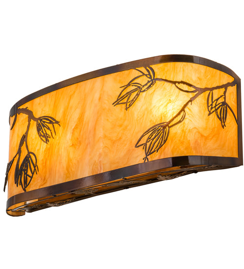 20" Wide Stoneycreek Mountain Pine Wall Sconce