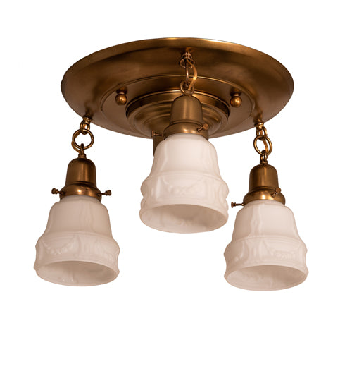 17" Wide Revival Garland 3 Light Flushmount