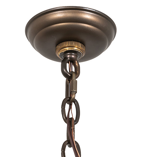 48" Wide Acorn Branch 4 Light Chandelier