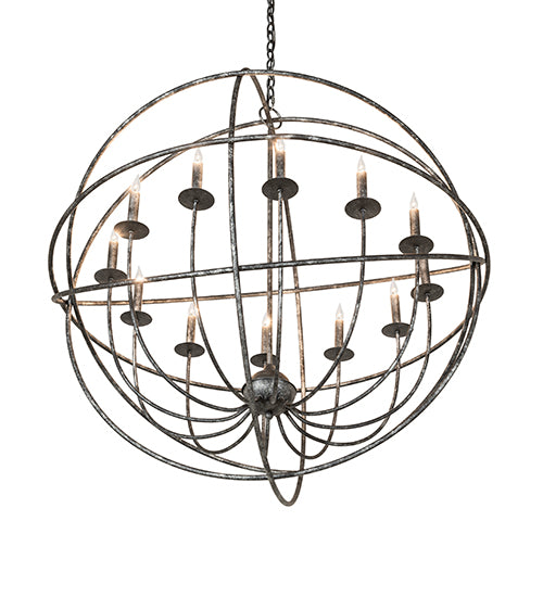 42" Wide Atom Enerjisi 12 Light Chandelier