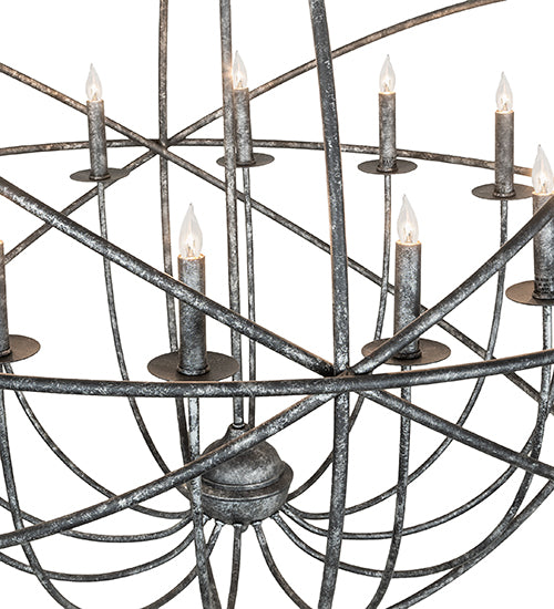 42" Wide Atom Enerjisi 12 Light Chandelier