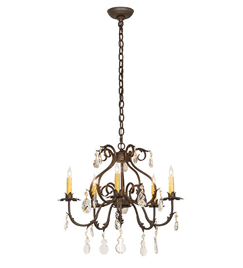 24" Wide Chantilly 5 Light Chandelier