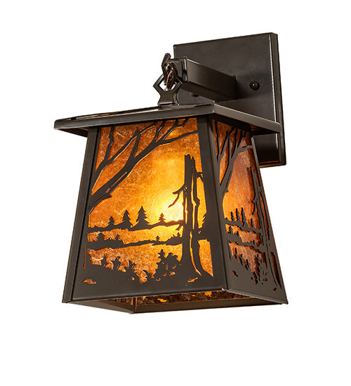 7" Wide Quiet Pond Wall Sconce