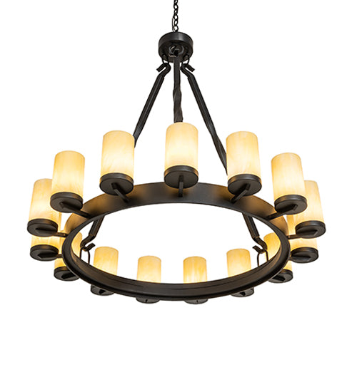 42" Wide Noziroh Ring 15 Light Chandelier