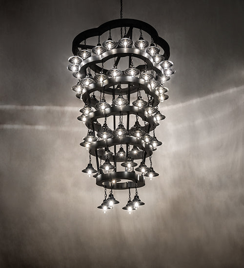 60" Wide Cretella 72 Light Six Tier Chandelier