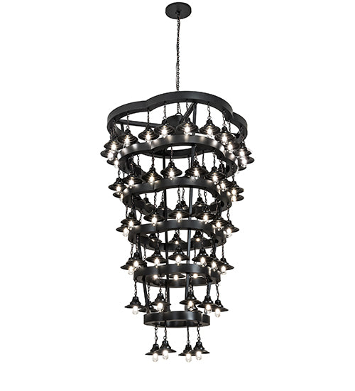 60" Wide Cretella 72 Light Six Tier Chandelier