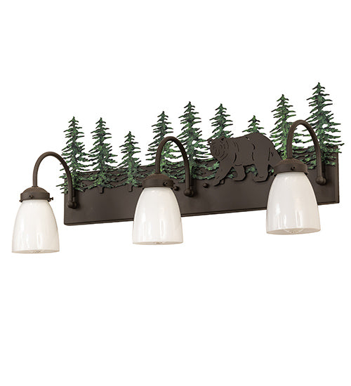 27" Wide Lone Bear 3 Light Vanity