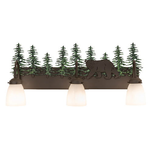 27" Wide Lone Bear 3 Light Vanity