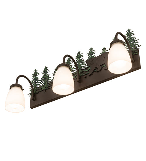 27" Wide Lone Bear 3 Light Vanity