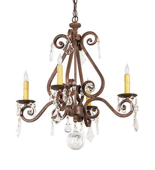 22" Wide Adrianna 4 Light Chandelier