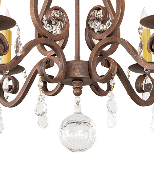 22" Wide Adrianna 4 Light Chandelier