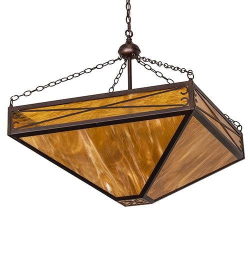 33" Square Excellente Inverted Pendant