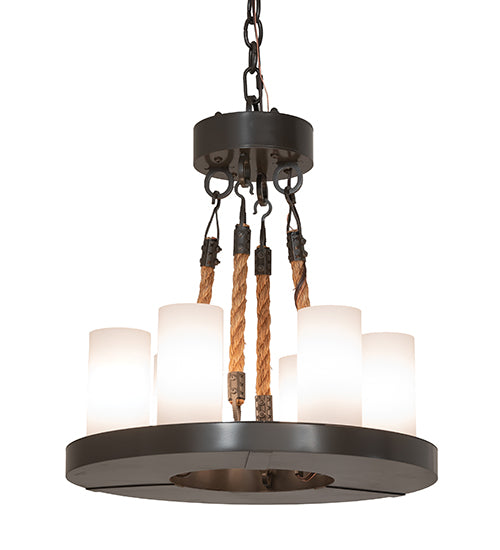 18" Wide Loxley 6 Light Chandelier