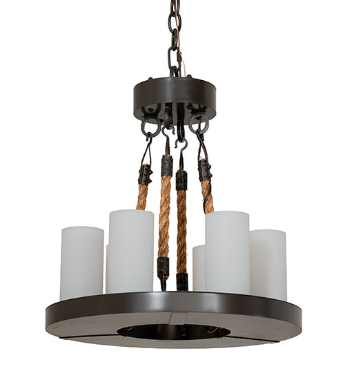 18" Wide Loxley 6 Light Chandelier