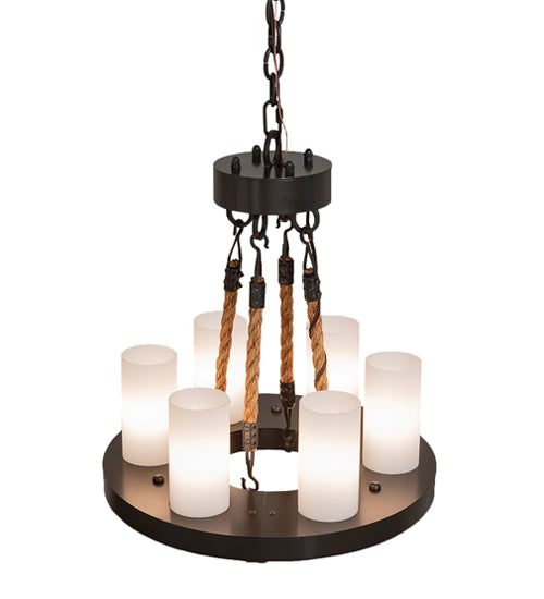 18" Wide Loxley 6 Light Chandelier