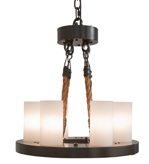 18" Wide Loxley 6 Light Chandelier