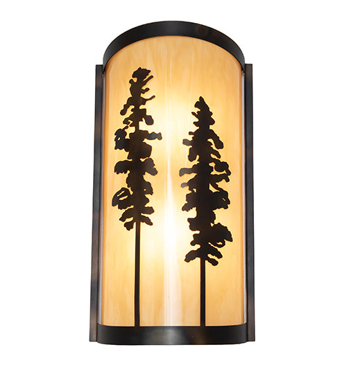 9" Wide Tall Pines Wall Sconce