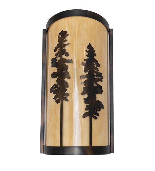 9" Wide Tall Pines Wall Sconce