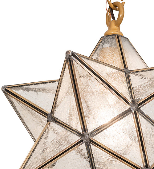 12" Wide Moravian Star Pendant