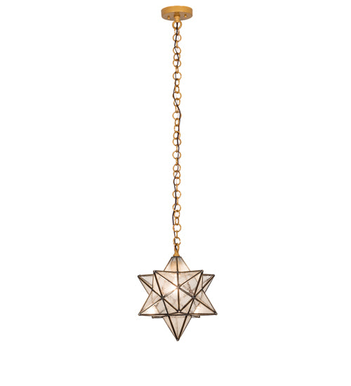 12" Wide Moravian Star Pendant