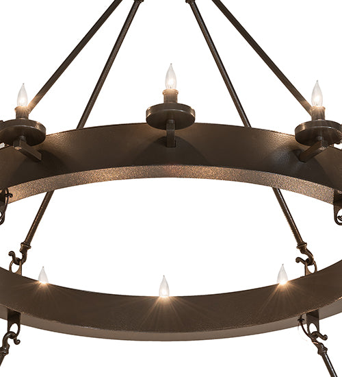 72" Wide Loxley 36 Light Two Tier Chandelier