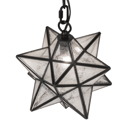 9" Wide Moravian Star Mini Pendant