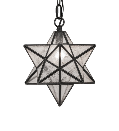 9" Wide Moravian Star Mini Pendant