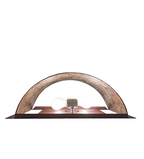 24" Wide Lone Buffalo Wall Sconce