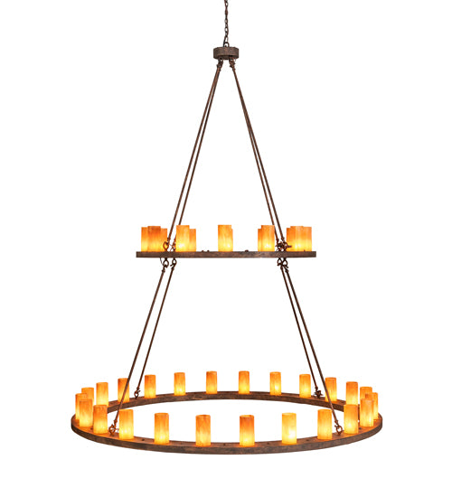 72" Wide Loxley 36 Light Two Tier Chandelier