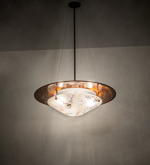 31" Wide Metro Fusion Super Nova Inverted Pendant