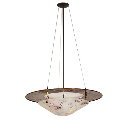 31" Wide Metro Fusion Super Nova Inverted Pendant