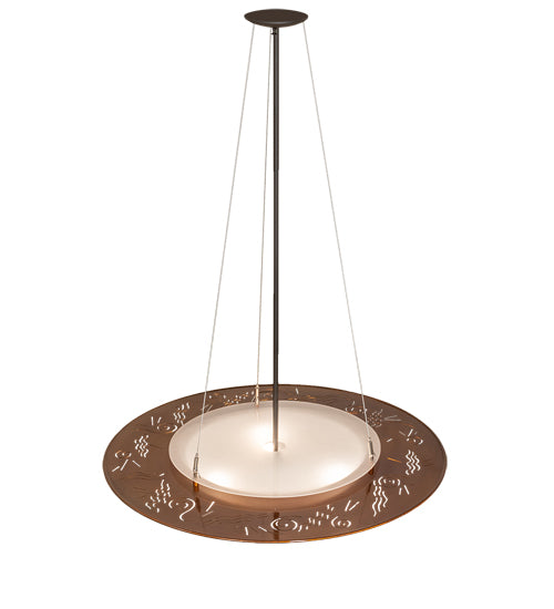 31" Wide Metro Fusion Super Nova Inverted Pendant