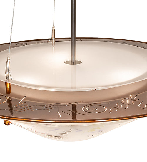 31" Wide Metro Fusion Super Nova Inverted Pendant