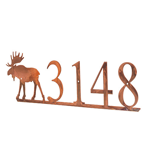 24" Wide Moose Personalized Sign