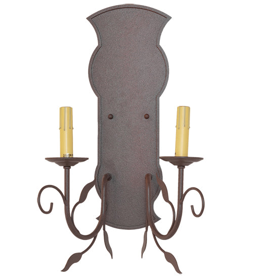 15" Wide Bordeaux 2 Light Wall Sconce